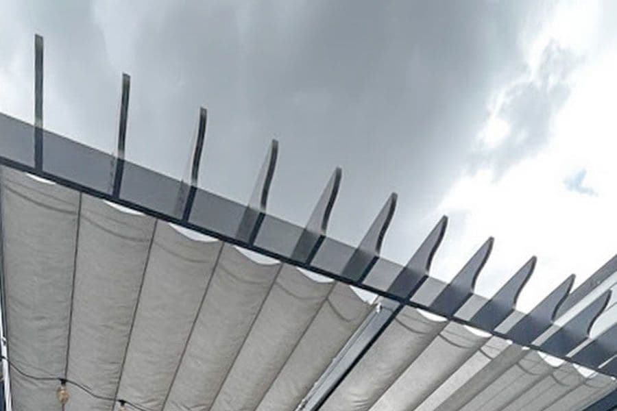 large pergola structure